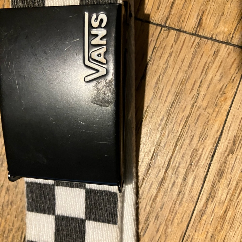 Vans Black and White Checkered Belt